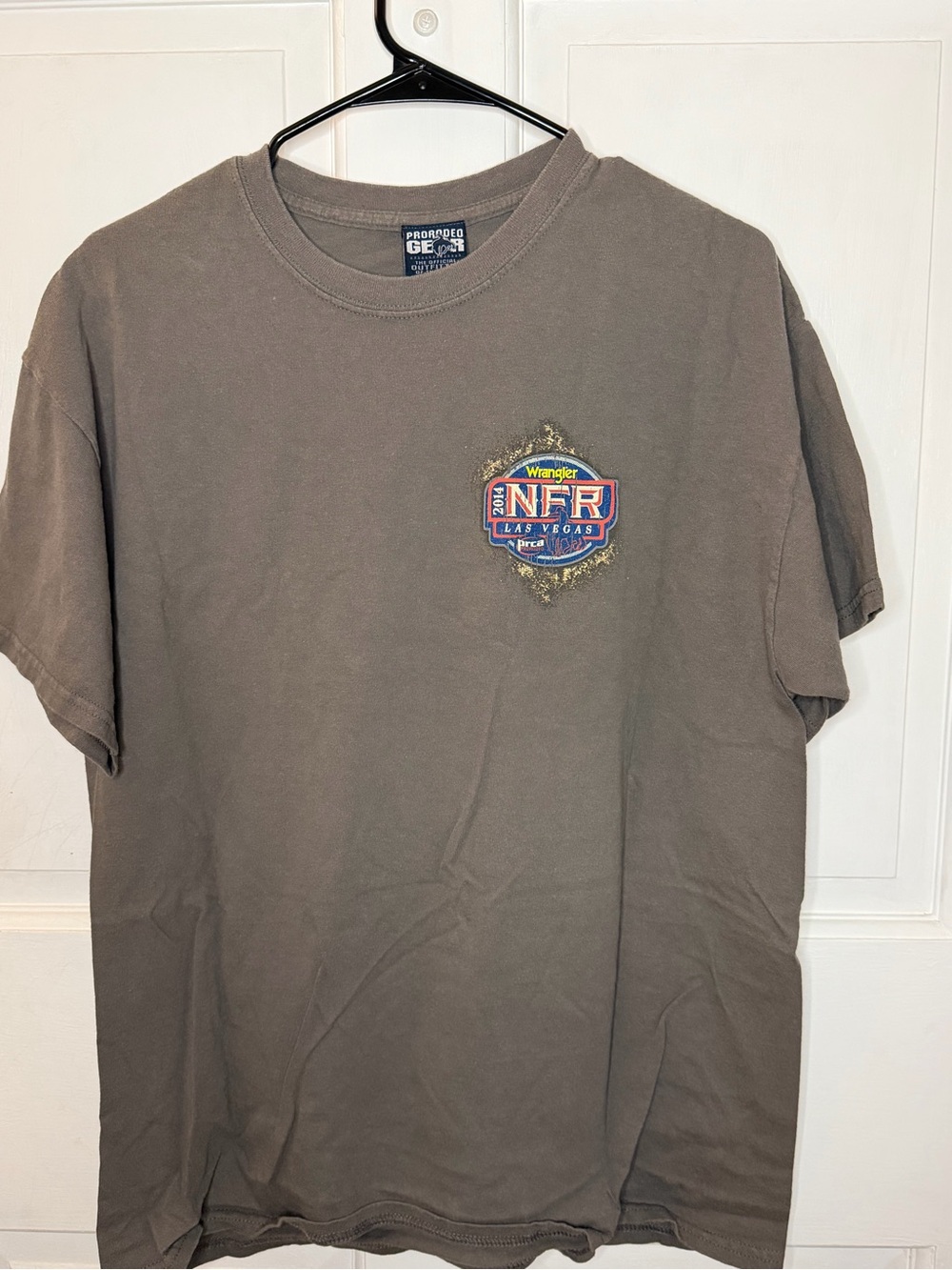 Wrangler Brown Short-Sleeve NFR Las Vegas Logo Tee